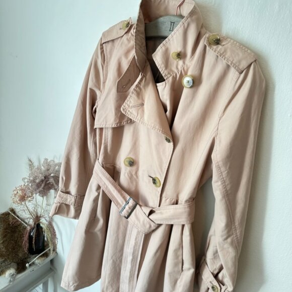 Gap pale pink women's trench coat - Picture 2 of 8